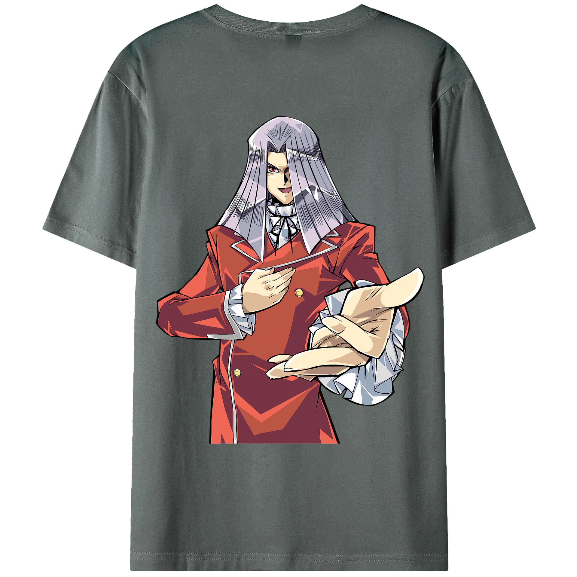 （画像用） 遊☆戯☆王 Yu-Gi-Oh! 綿100％ メンズ半袖Tシャツ（バックプリント） 通気性